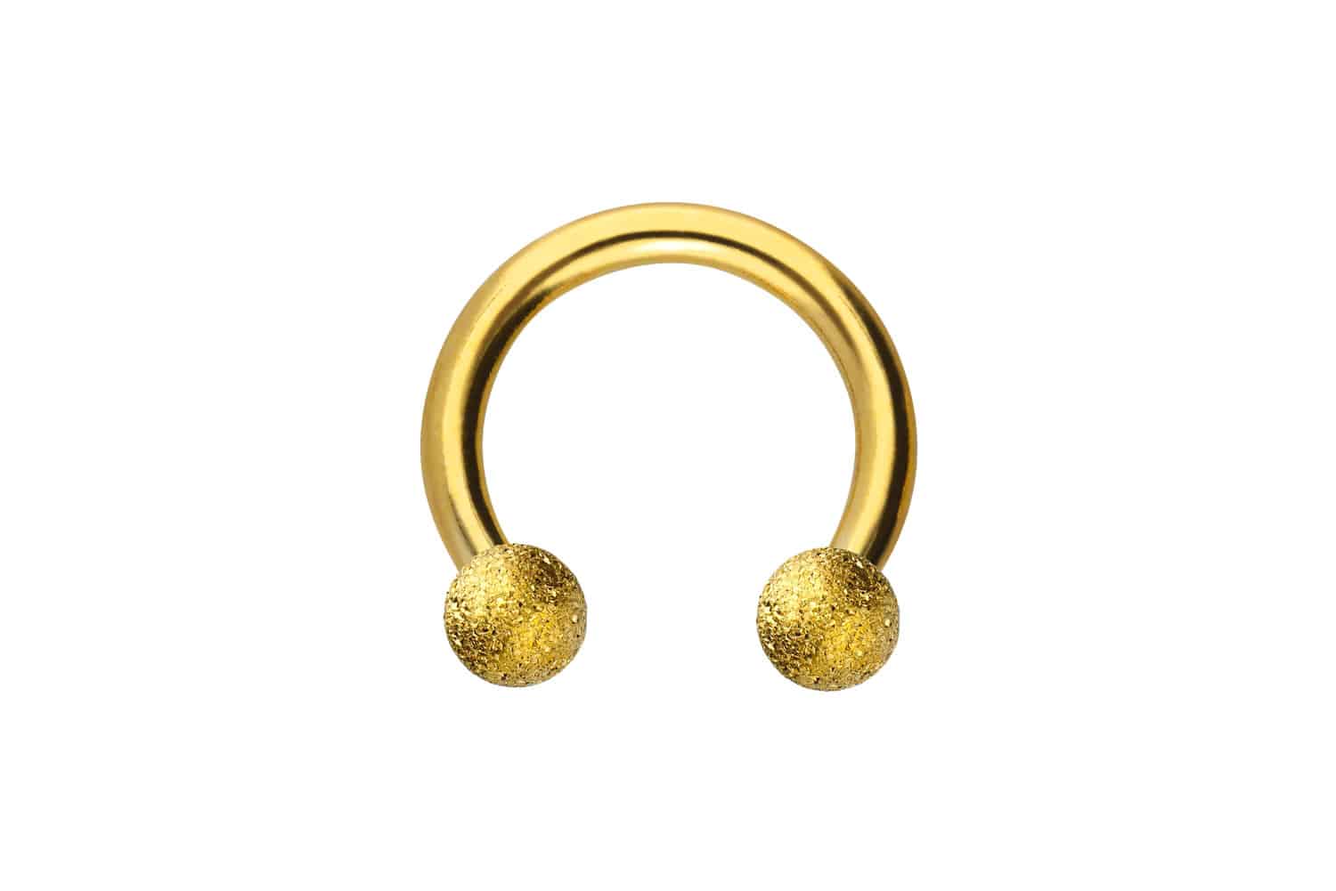 Chirurgenstahl Hufeisenring DIAMANTOPTIK